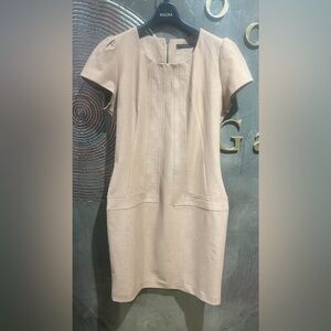 NWOT Tenax Italian designer beige office business dress size approximately Us10